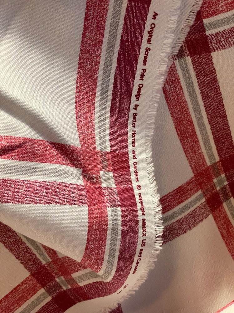 Better Homes & Gardens Farmhouse Plaid Merlot Fabric 100% Cotton 54″ 8 Yards