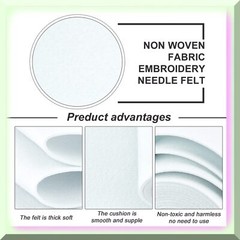 White Felt Roll 19.7ft x 5.5in Nonwoven Fabric