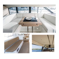 Vinyl Faux Leather Fabric Materials Marine Grade By The Yard, Rub Test: 250000