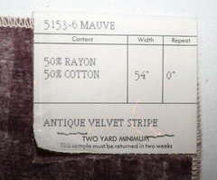 Vtg Lot of 5 Various Brands & Sizes Cotton Silk Rayon Upholstery Fabric Samples