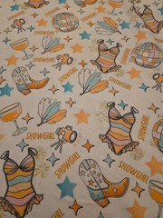 TS Female Singer Showgirl Icon Cotton Fabric by the 1/2 Yard, 57-58″ Width