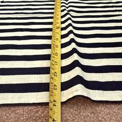 Vintage Fabric Lot Black White Hampton Floral Stripe Daisy Remnants Quilt 9+ YDS