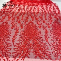 10 Colors 3D Beaded Lace Fabric Shiny Sequin Dress Dress DIY Decor Fabric Lace