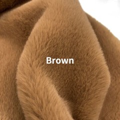 Solid Faux Rabbit Fur Fabric Plush Thick Fluffy Furry Cloth for Sewing By Meter