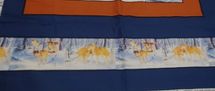 “Wolf Pack” Marshall Dry Goods Cotton Fabric Squares, 1 Cut of 2 Squares