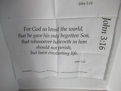 Canyon Creek Panel 11″x18″ Collection Cotton Fabric PANEL JOHN 3:16 NEW