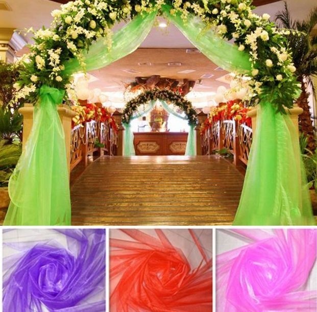 Organza Fabric Roll 60″ Wide Quality Sheer Draping Crafts Wedding Fabric By Yard