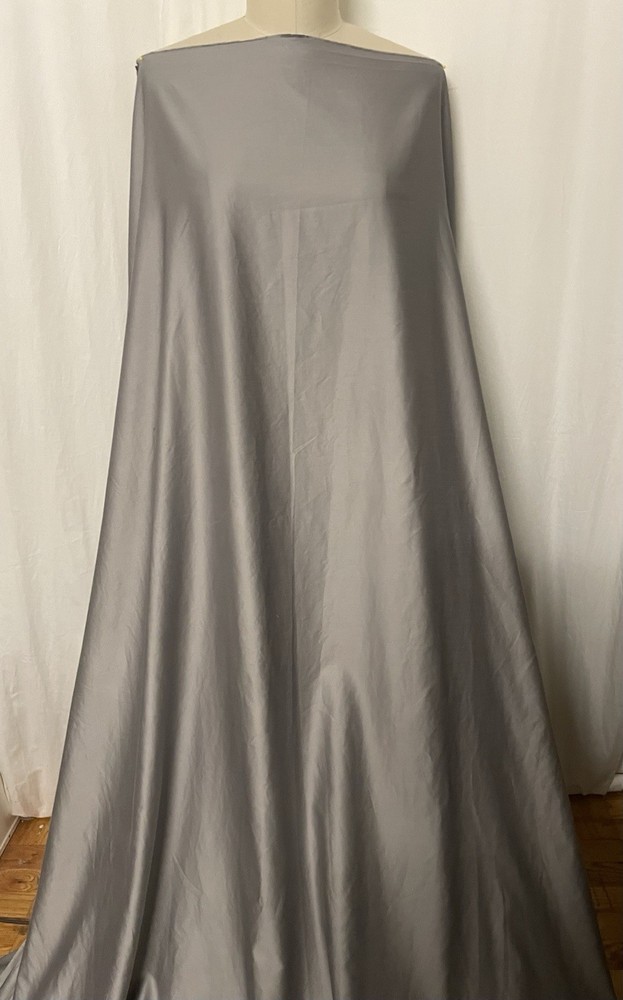 100% Pre-Shrunk Soft Hand Cotton Sateen Gray Color Fabric 3Yards Long 54″ Wide