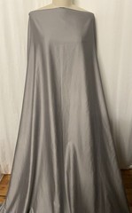 100% Pre-Shrunk Soft Hand Cotton Sateen Gray Color Fabric 3Yards Long 54″ Wide