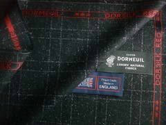 DORMEUIL 100% SUPER 130’s MERINO WOOL WORSTED SUITING FABRIC AQUAPLAN – 3.35 m