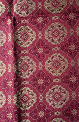 Kravet Damask Burgundy Red Designer Fabric Remnant 24 x 24″