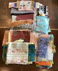 Quilting Fabric Scraps Lot 1 Lb Multicolor Mixed Pattern Pieces Quilting Crafts