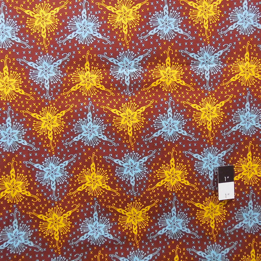 Anna Maria Horner AH42 LouLouThi TriFlora Brass Fabric By Yd