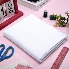 Tudomro 2 Yard 100% Cotton Muslin Fabric White, 59 Inches Wide Natural Cotton…