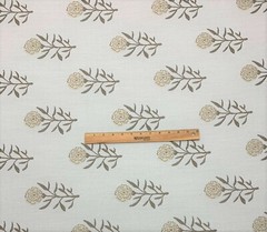 BALLARD DESIGNS FLORAL TAUPE SUNBRELLA PERFORMANCE FURNITURE FABRIC BY YARD 54″W