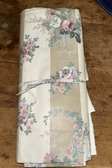 Laura Ashley Isabelle Taupe ‘Vintage’ Chintz Cotton Fabric 48” W – 5-1/2 Yards