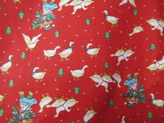 Wamsutta Christmas HALLMARK CARDS INC COTTON FABRIC RED VTG.RARE 1Y8″ X 44 NEW