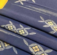 Antique Silk Fabric No478 Vintage Japanese Textile Timeworn 120cm Rare