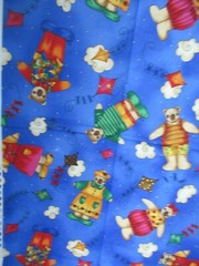 Bears/kites KP Kids & Co by Kari Pearson for SSI Cotton Fabric 1 YD X 42″W