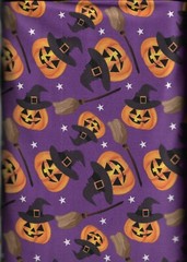 45″ 100% cotton Halloween fabric by MDG Designs