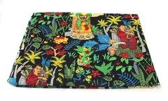 NO TARRIF CHARGES 100%✅ZK_325 Sanganeri Hand Printed 100%Cotton 1 Yard Fabric