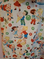 Tigerbaby Size 4 Romper Suit Vintage Print Michael Miller Candy Shop Fabric