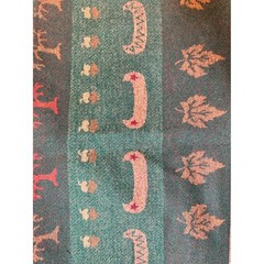 Pendleton Wool Fabric Remnant 20×120″ Moose Lodge Cabin Reversible 2 Panels