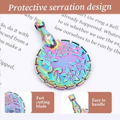 SynHHergyx Yarn Cutter Pendants 5 Pcs Gold, Silver, Dazzle Color, Copper
