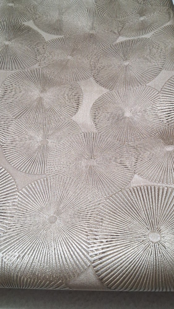 Metallic Sunburst Embossed Vinyl Fabric Remnant 50″x75″ Upholstery Heavy