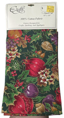 Fabri Craft 1/2 YD Vintage Fruit & Floral Antique Quily & Doll Craft # 1788 USA