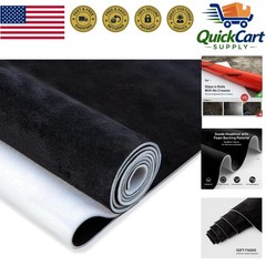 Soft & Durable 54″ x 60″ Black Headliner Fabric with Foam Backing for Vehicles