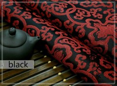Chinese Floral Satin Silky Fabric Brocade for Dress Costume Qipao Crafts Retro