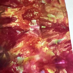Hand Ice Dyed Fabric 2 7/8 Yards 100% Cotton