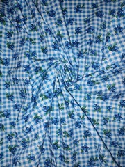 Blueberry Cotton Gingham Fabric Summer Picnic Table Cover Blueberry Preserves