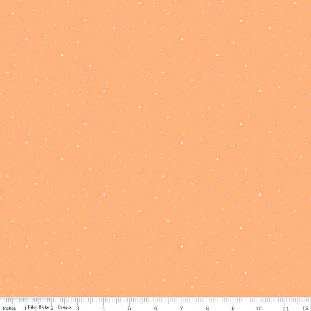 Dapple Dot Marmalade – Riley Blake Designs Basic Fabric – Cotton Fabric by the y