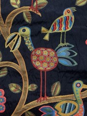 Swavelle Millcreek CRAZY OL BIRD Fabric Tapestry Upholstery Heavy 4 Yards +
