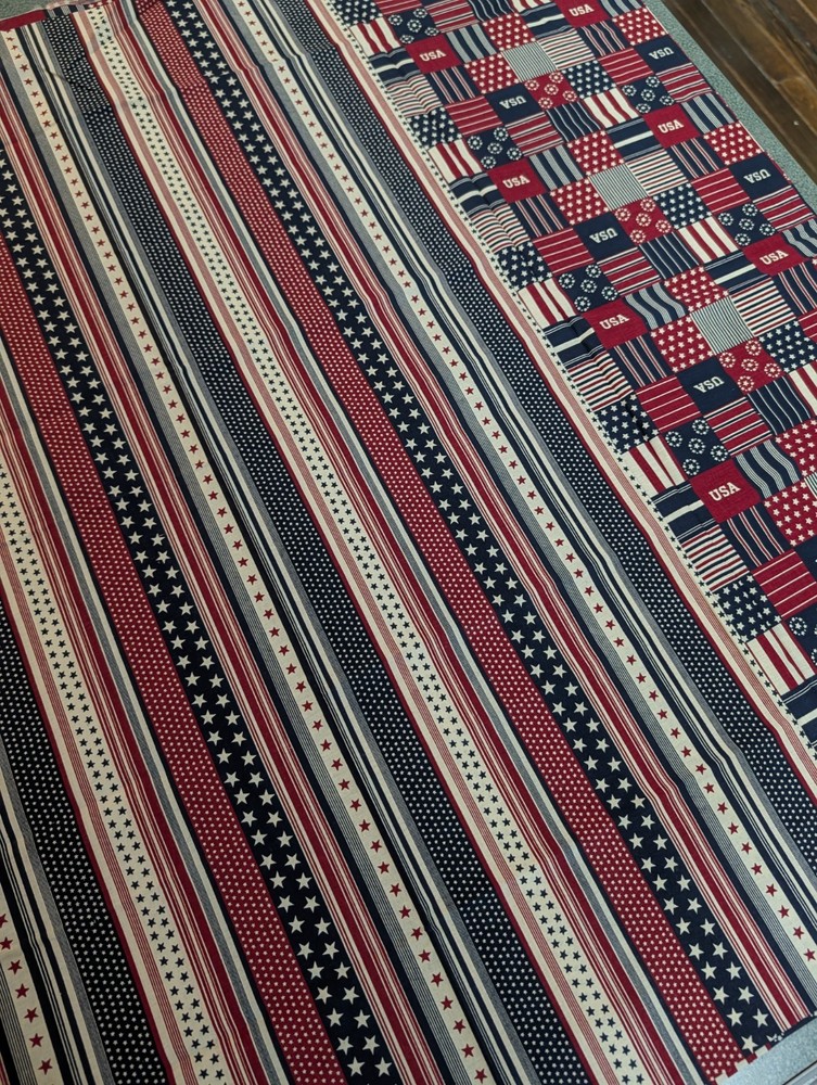 2 Yard Lot Vintage General Fabrics Co Americana Cotton Coordinated Fabric
