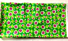 LADYBUGS Fabric Piece 44 x 43 Square Material GLITTERY Joann’s New Remnant