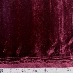 Princess BURGUNDY Polyester Spandex Stretch Velvet Fabric by the Yard