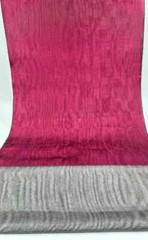 Burgundy Silk Moire Fabric By The Meter, Watermark Patterned Shantung.