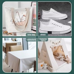10oz Heavy Duty Cotton Canvas Fabric 60″ x 80″, Thick Cotton Duck Cloth for P…