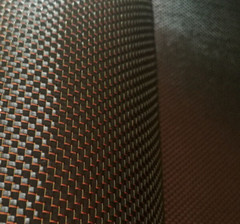 3k 250gsm Plain Weave Cloth Rose Gold Reflection Metallic Carbon Fiber Cloth
