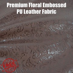 AOOTOOLINK Chocolate Faux Leather Fabric 2 Yards