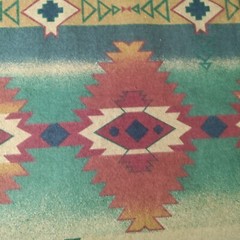 Cone Mills Chamois Flannel Fabric Southwestern Aztec Native Rare 59″ W x 72″ L