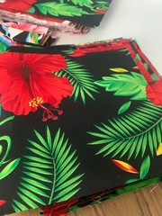 132Pcs Fabric Beautiful Hawaiian Print For Quilting