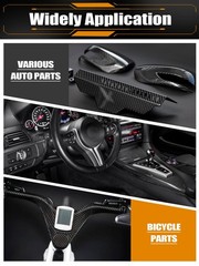 Kalolary Carbon Fiber Sheet 250 X 100 X 3 MM, 3K Real 100-250-3mm, Black