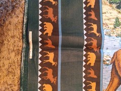 Springs Industries MOOSE Throw Pillow or Quilting Panels,Wildlife, Hunting Cabin