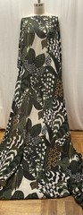 Multi- Color Abstract Jungle Print Tropical Wool Gauge Fabric By The Yard 52″ W