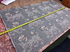 Tiger Jacquard Upholstery Fabric Designer 59″ Remnant