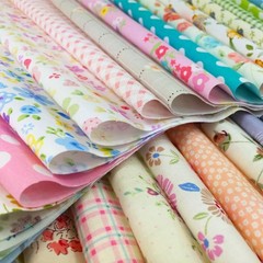 flic-flac Quilting Fabric Squares 100% Cotton Precut 12 x 12 inches, 60pcs